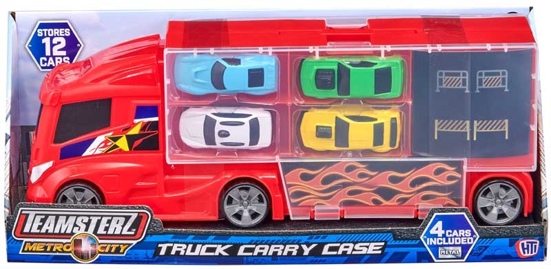 Teamsterz Metro City Truck Carry Case including 4 cars.