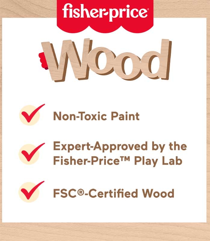 FISHER-PRICE WOODEN ON-THE-GO PET HOSPITAL