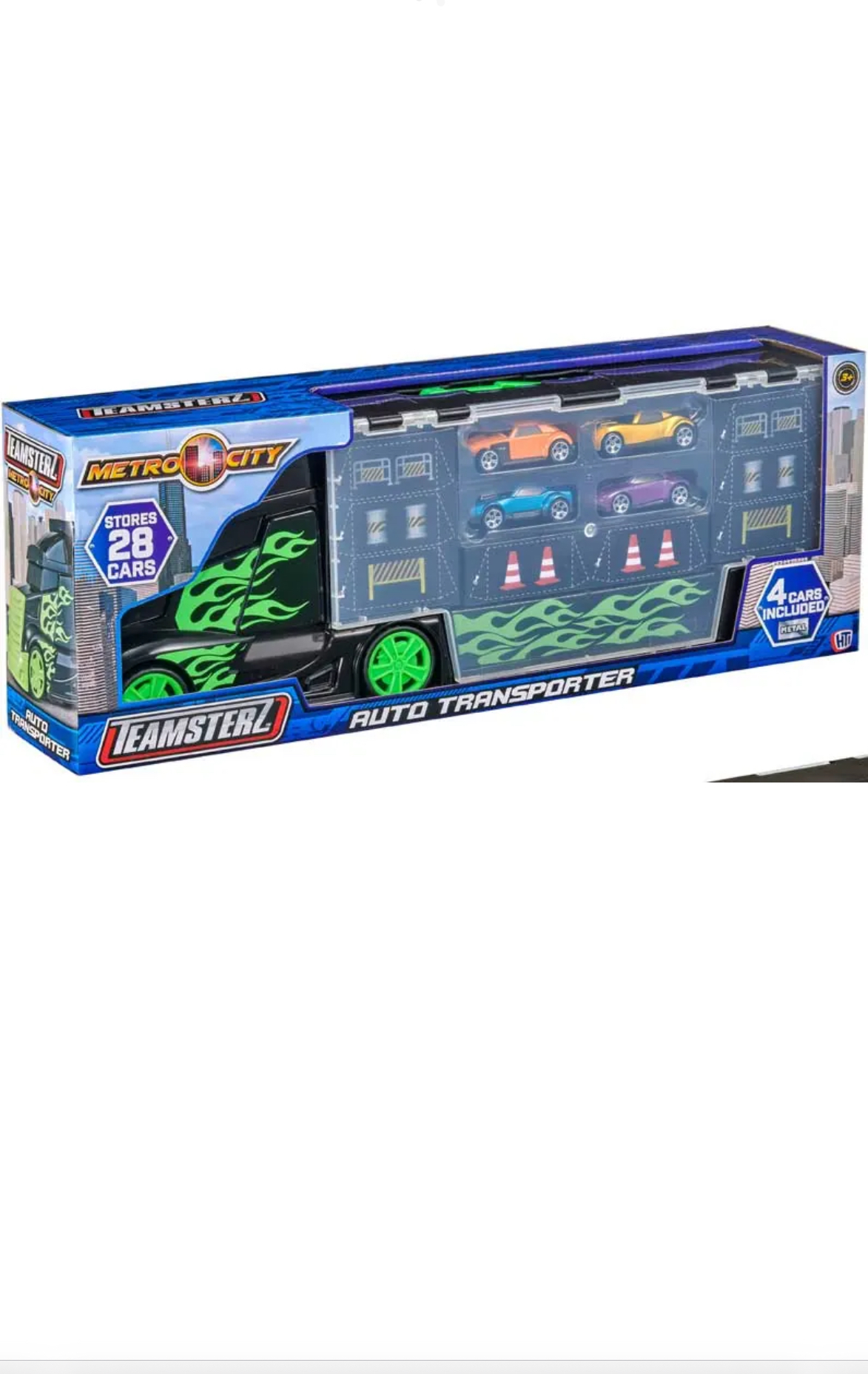 Teamsterz Metro City Medium Auto Transporter - W-4 Cars