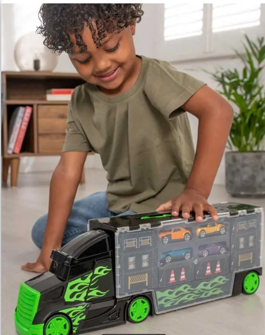 Teamsterz Metro City Medium Auto Transporter - W-4 Cars