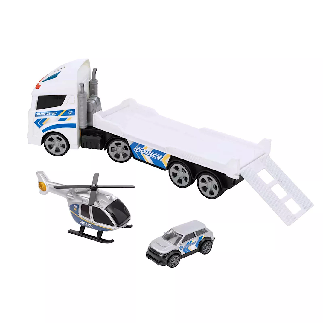Teamsterz Light & Sound Police Heli Transporter