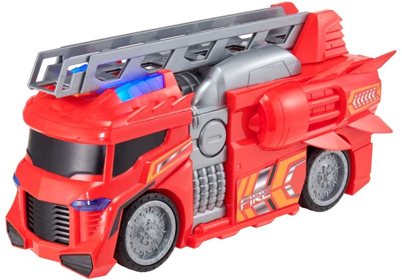 Teamsterz Mean Machines Fire Engine | Fire Truck Toy With Realistic Lights & Sounds | Firefighter Emergency Rescue Truck Toys | Extendable Fire Ladder |...