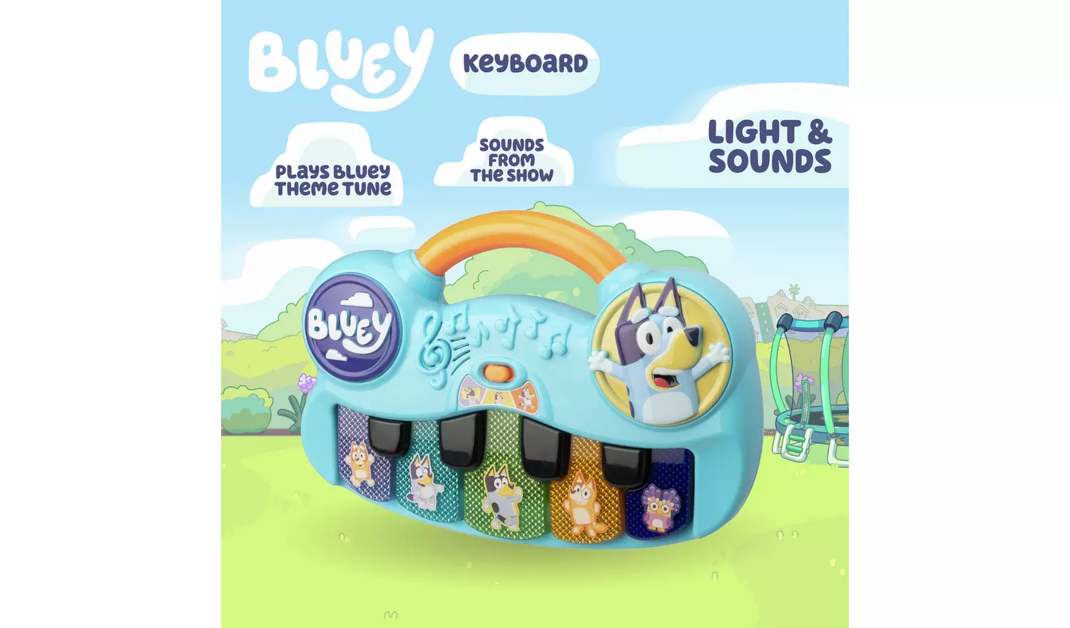 Bluey Kids Toy Keyboard Musical Piano Light Up Keys Baby Learning Music Play