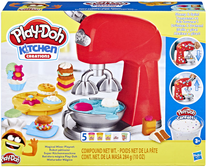 Play-Doh Kitchen Creations Magical Mixer Playset, Crafts for Kids, Toy Mixer with Play Kitchen Accessories, Arts and Crafts for Toddlers
