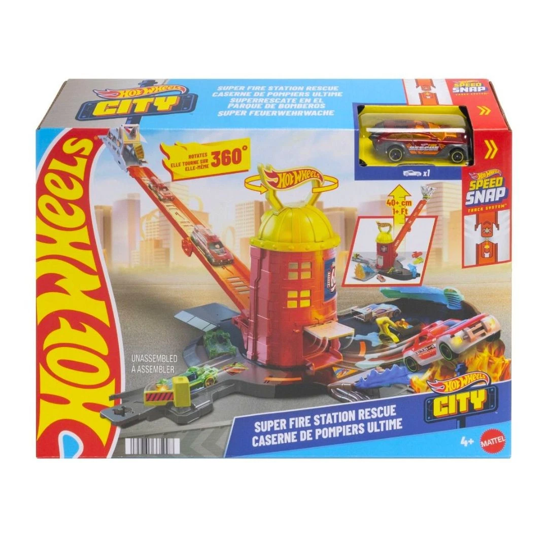 HOT WHEELS CITY SUPER FIRE STATION RESCUE