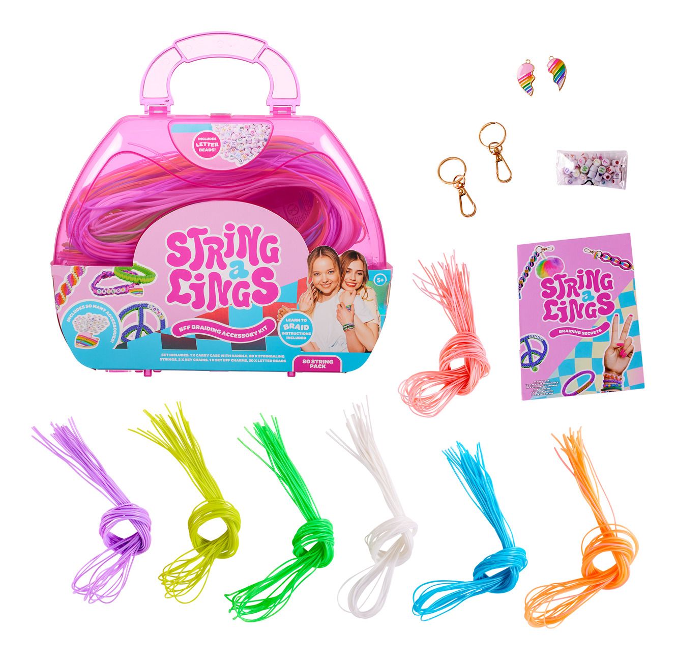 Stringalings BFF Braiding Accessory Kit - Braid, Plait, Loop and Knot! Create your own fun creations with Stringalings!