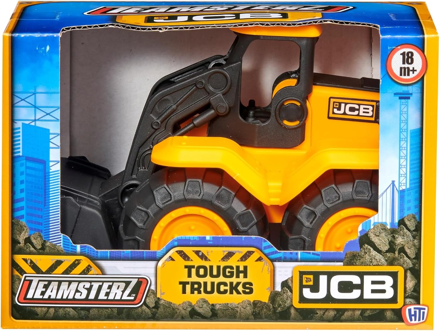 TEAMSTERZ JCB TOUGH TRUCKS - 7" WHEEL LOADER  Durable Vehicle for Kids 18M+ | Great for Indoor, Outdoor & Sandpit Play | Fun for Boys & Girls
