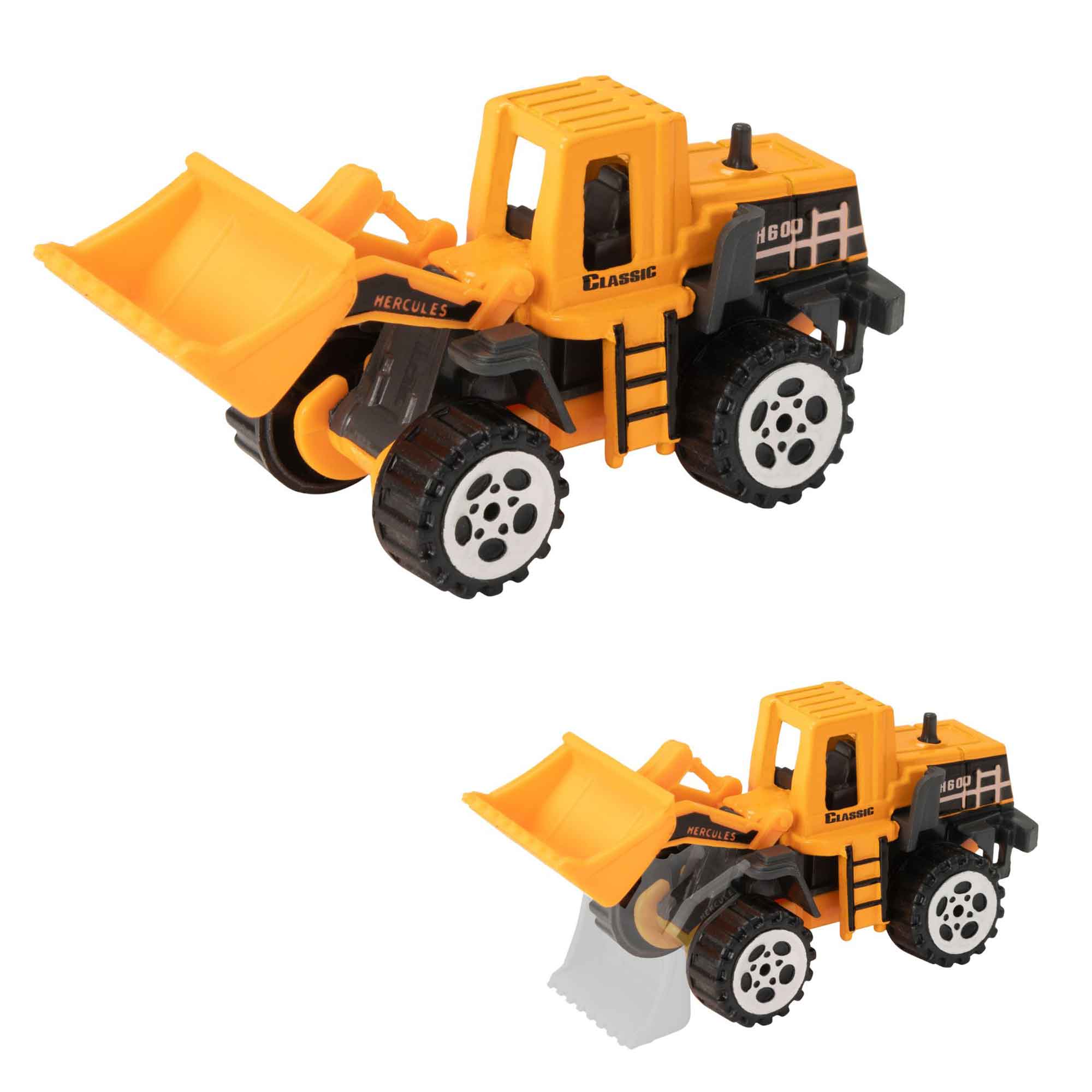 Teamsterz Construction Transporter Vehicle Playset | Construction Car, Lorry And Construction Truck Toys | Indoor And Outdoor Sandpit Toys | Toy Car Launcher | Cars Storage And Ramp | Ages 3+