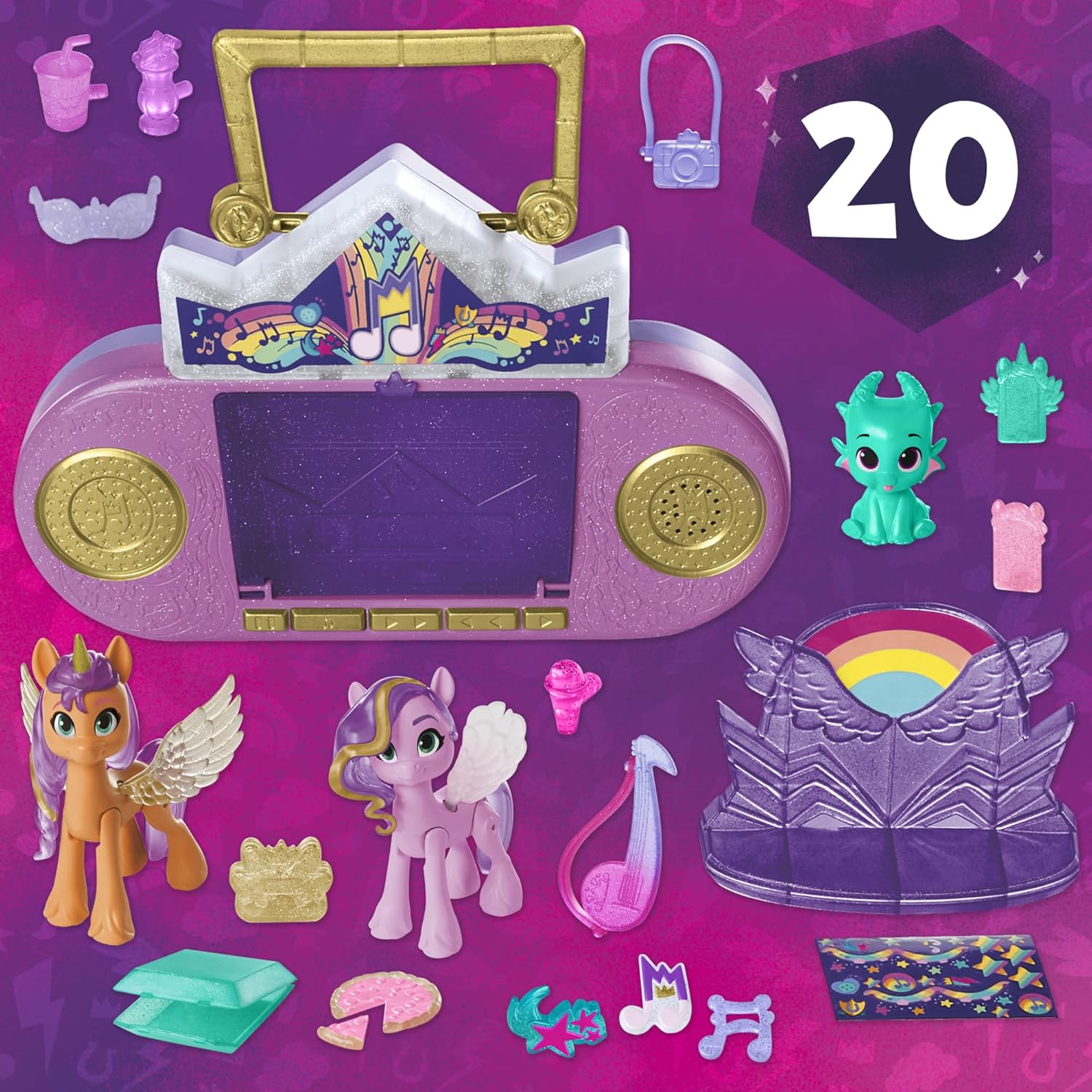 My Little Pony: Make Your Mark Toy Musical Mane Melody – Playset with Lights and Sounds, 20 pieces, for Children 3 years and Up