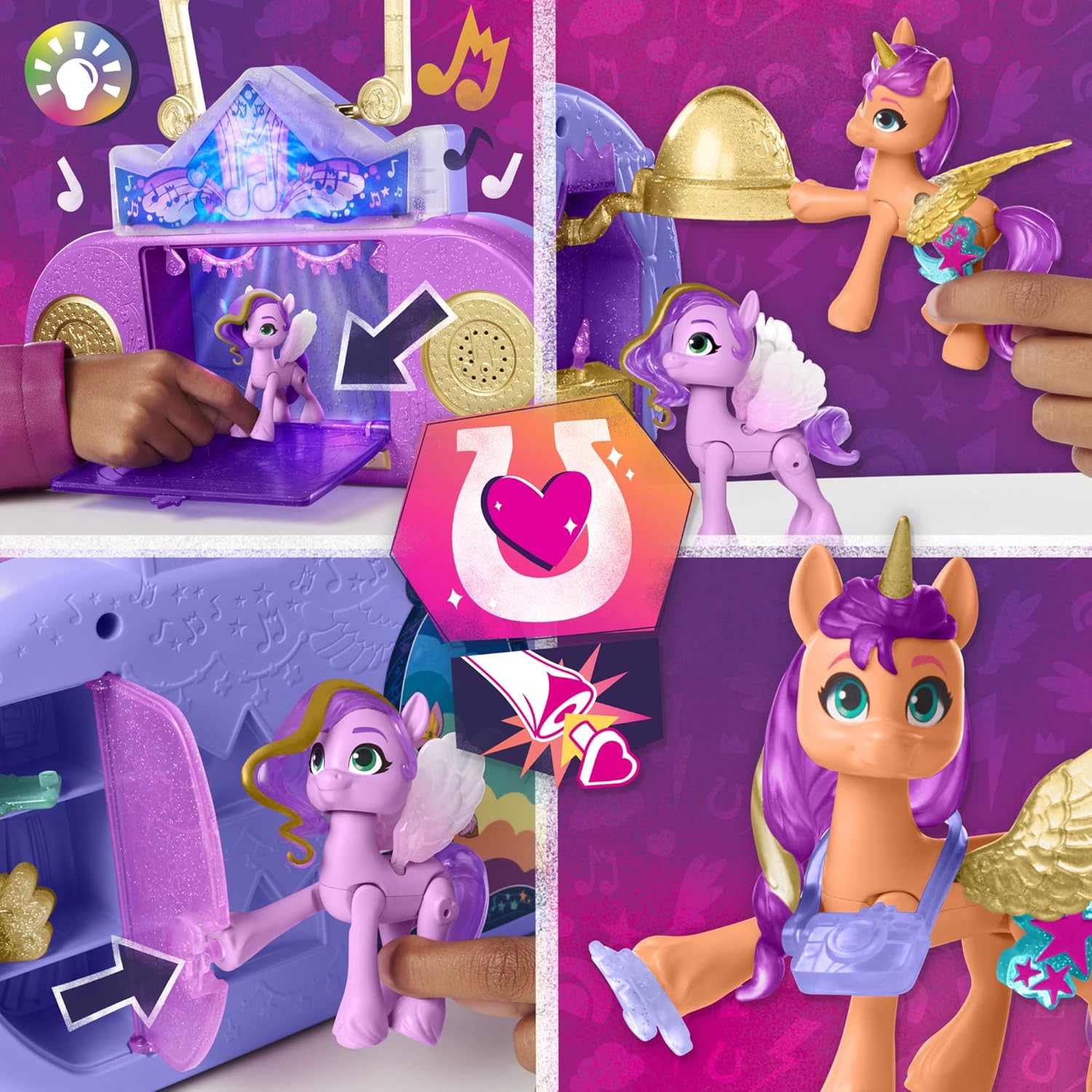 My Little Pony: Make Your Mark Toy Musical Mane Melody – Playset with Lights and Sounds, 20 pieces, for Children 3 years and Up