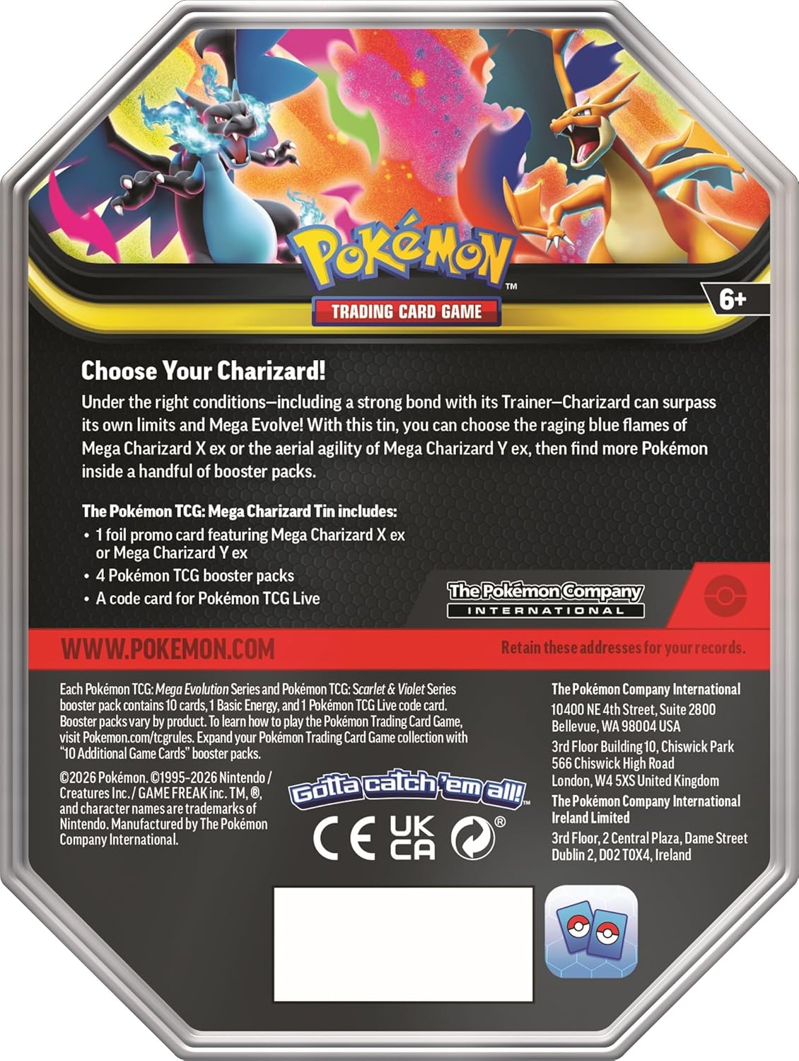Pokémon TCG: Mega Charizard Tin