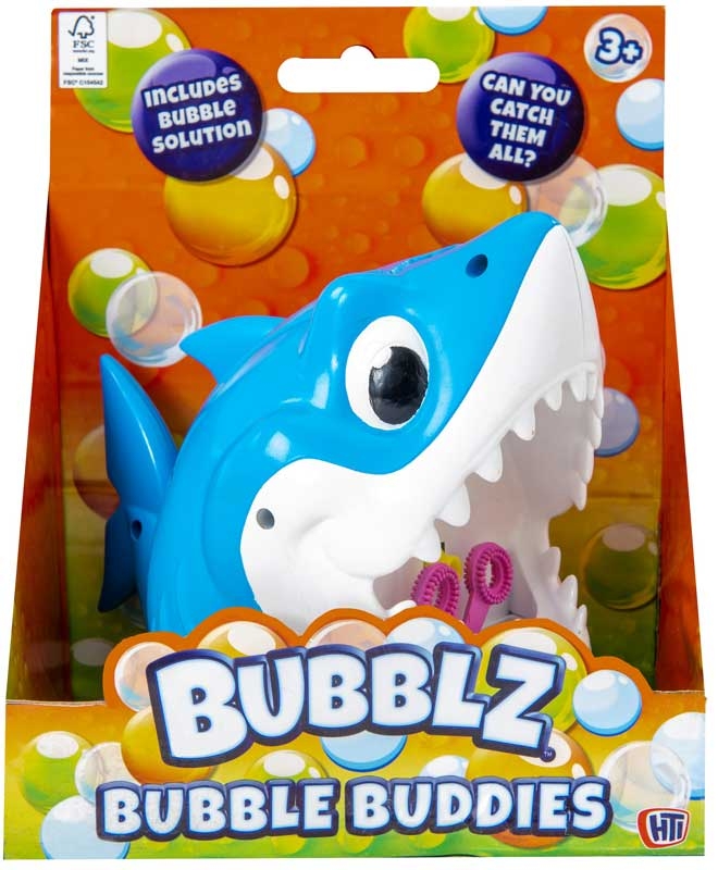 Bubblz Bubble Buddies - Shark Street Lamp Bubble Machine Adjustable Height 20inch 33.5inch 46.9inch Plastic Toy for Kids