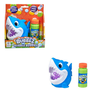 Bubblz Bubble Buddies - Shark Street Lamp Bubble Machine Adjustable Height 20inch 33.5inch 46.9inch Plastic Toy for Kids