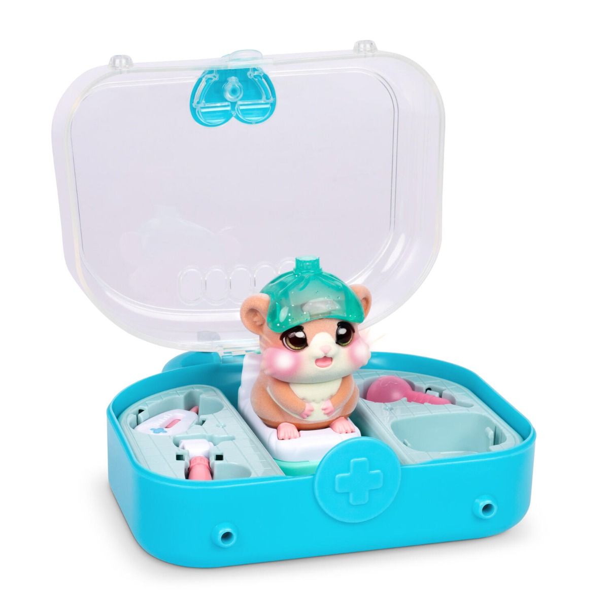 Little Live Pets Ouchies Vet Kit - Coco the Hamster, Interactive Toy, Light Up Cheeks,16.7cm Vet Playset & Accessories, Diagnose & Heal Like a Real Vet, 20+ Sounds, Lights & Reactions, Repeat Play