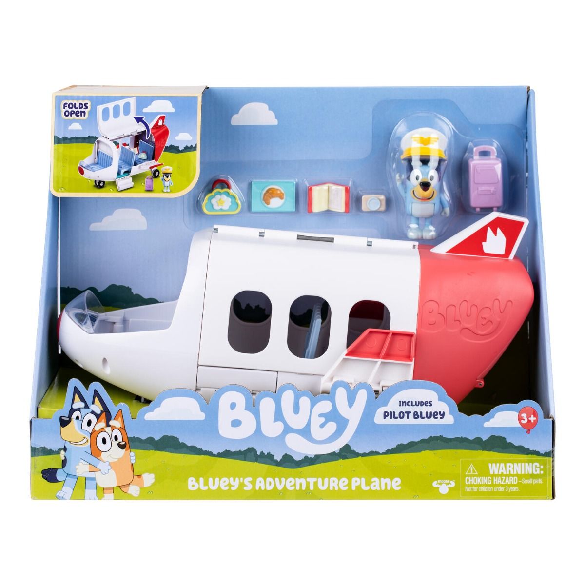 Bluey's Jet - Bluey's Adventure Plane Toy Car for Collectors & Fans of the Bluey Series
