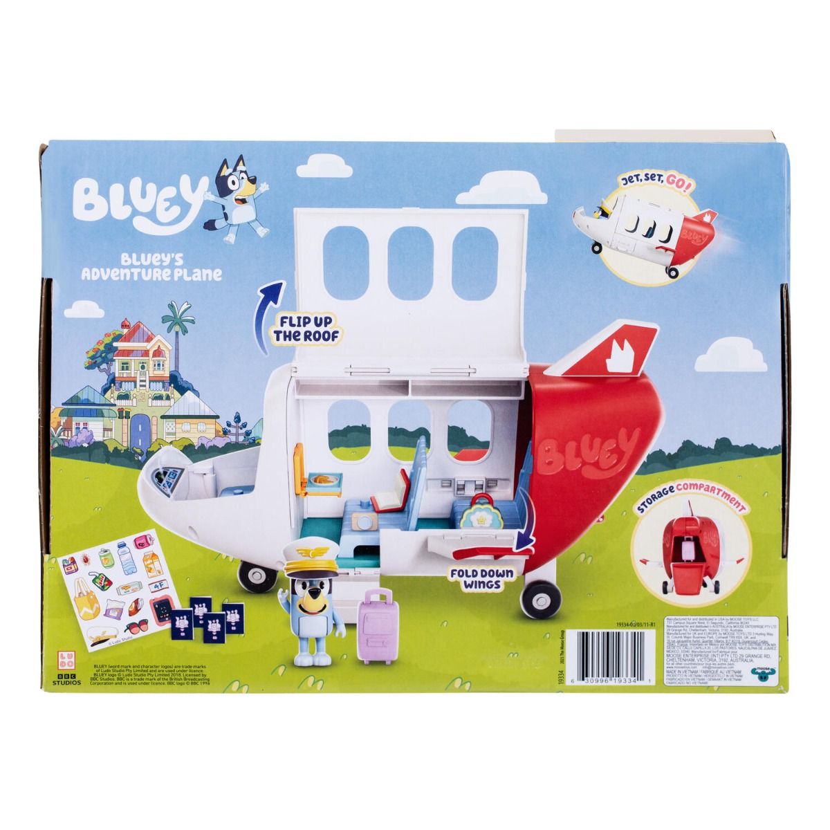 Bluey's Jet - Bluey's Adventure Plane Toy Car for Collectors & Fans of the Bluey Series