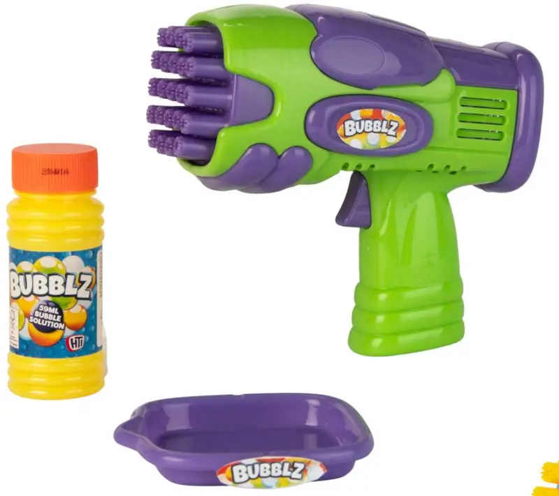 Bubblz 32 Hole Bubble Blaster Toy - Lightweight & Easy to Hold for Outdoor Play, Birthday Parties & Summer Fun - Kids Gifts & Family Entertainment