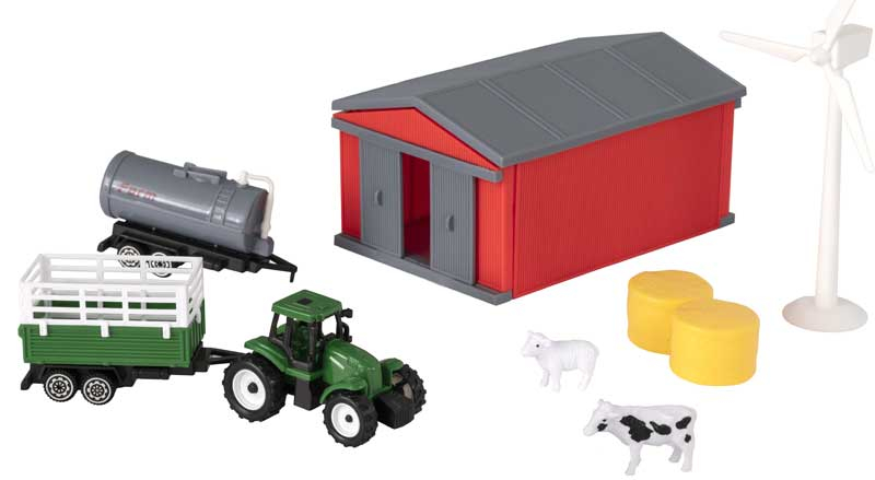 Country Life Complete Play Set with Realistic Farm Animals & Tractor for Immersive Play Educational & Safe for Toddlers Aged 3+