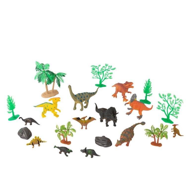 Natural World Dino World 21 Piece Set - Educational Toy for Kids, Dinosaur Figures, Fun Learning Experience