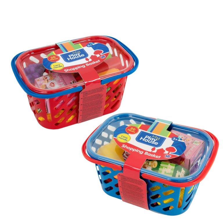 My Play House- Shopping Basket With Handle. Pretend Food & Role Playing Kitchen