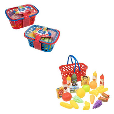 My Play House- Shopping Basket With Handle. Pretend Food & Role Playing Kitchen