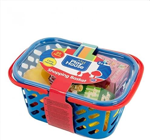 My Play House- Shopping Basket With Handle. Pretend Food & Role Playing Kitchen