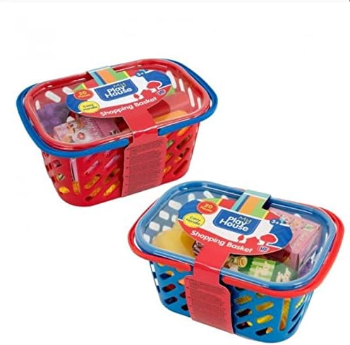 My Play House- Shopping Basket With Handle. Pretend Food & Role Playing Kitchen