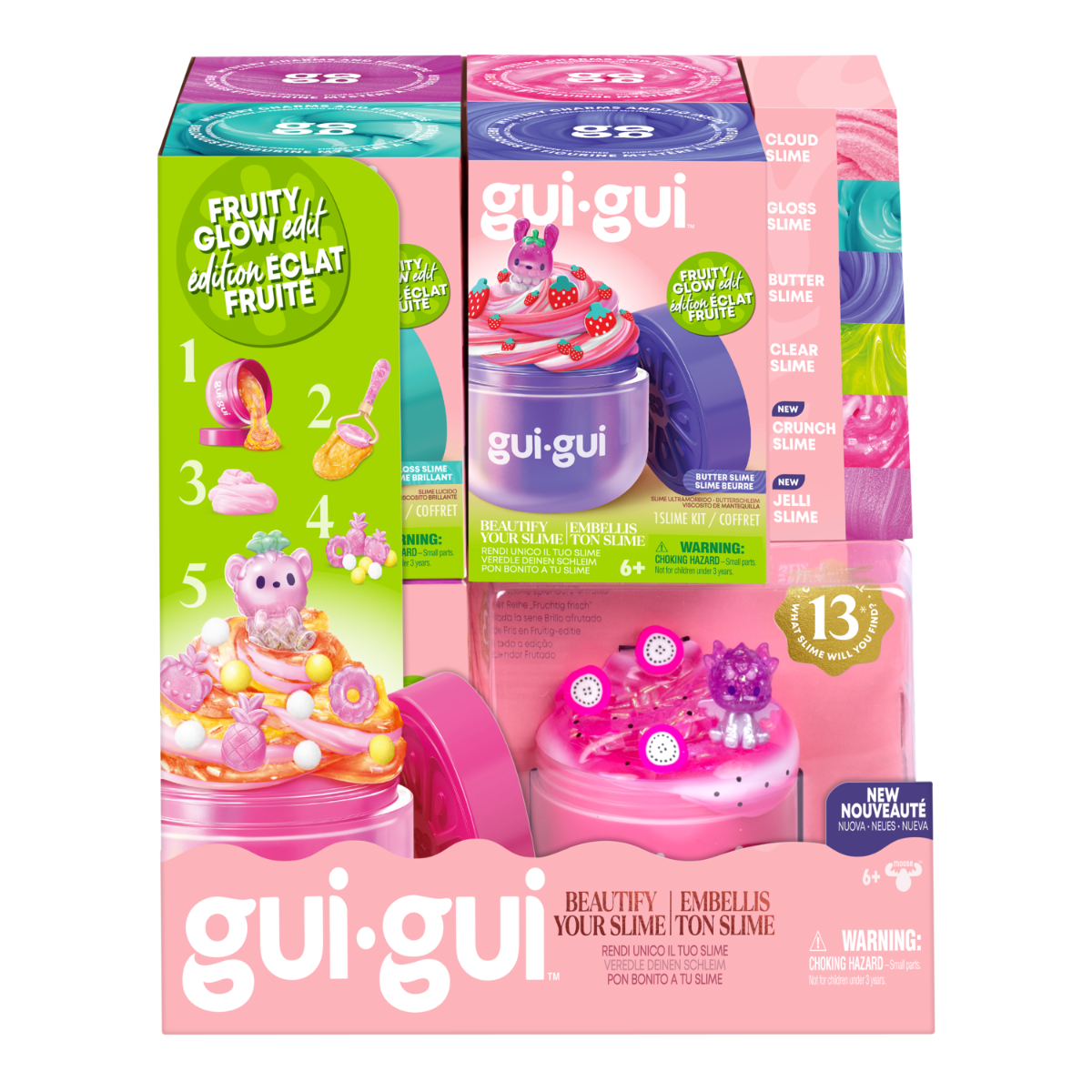 Gui Gui Slime Fruity Glow Single Pack 7Pcs
