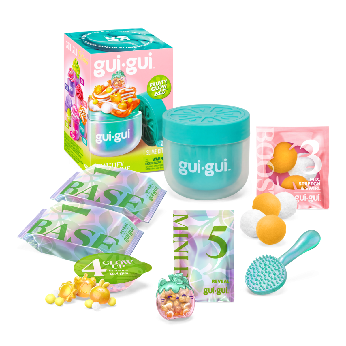 Gui Gui Slime Fruity Glow Single Pack 7Pcs