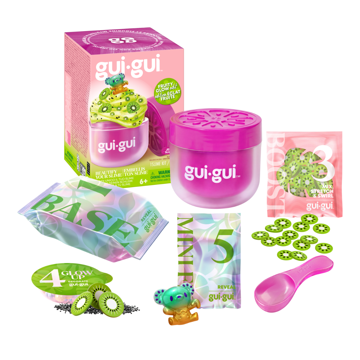 Gui Gui Slime Fruity Glow Single Pack 7Pcs