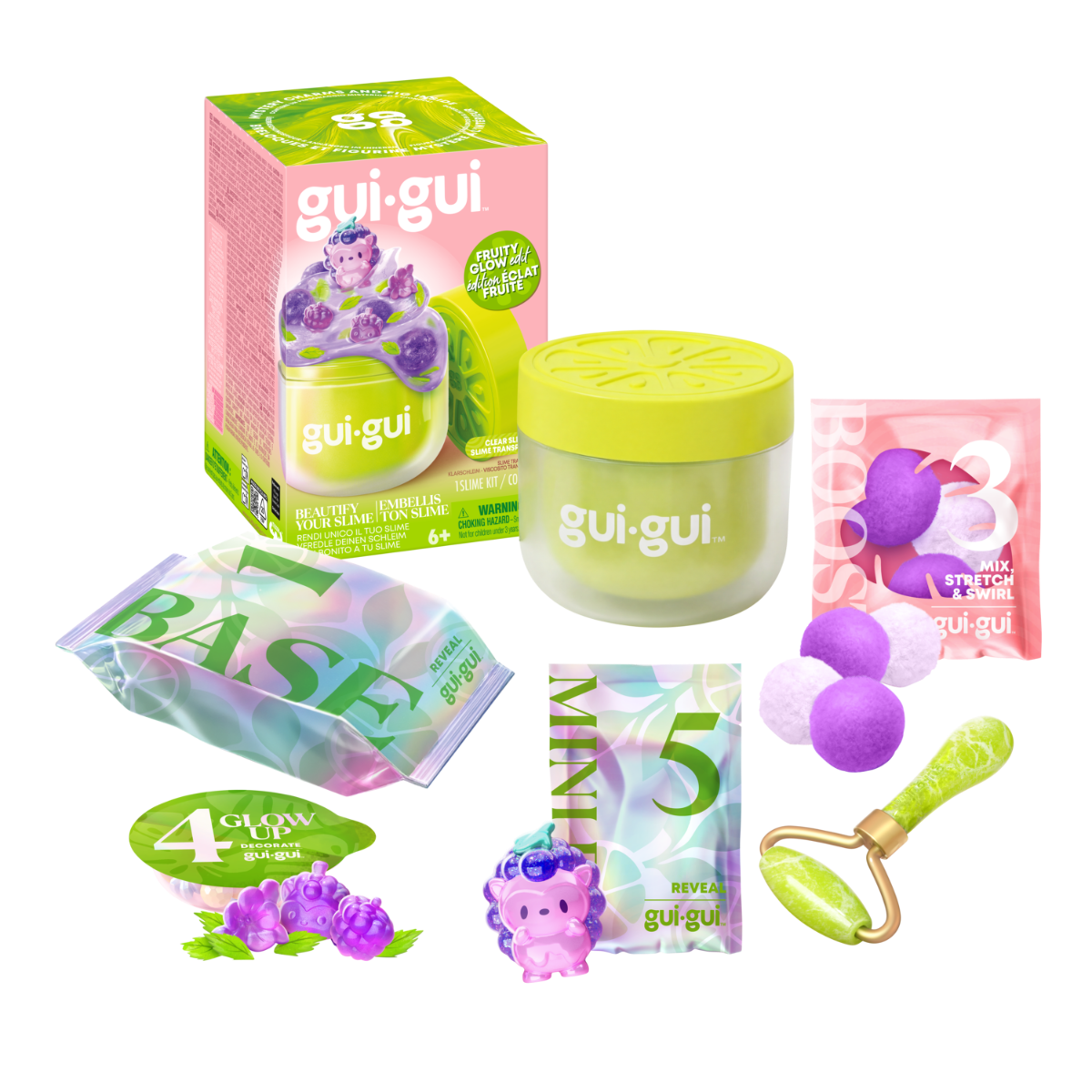 Gui Gui Slime Fruity Glow Single Pack 7Pcs