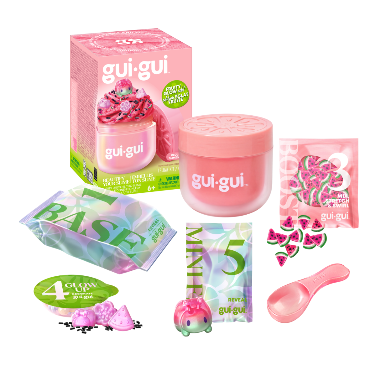 Gui Gui Slime Fruity Glow Single Pack 7Pcs