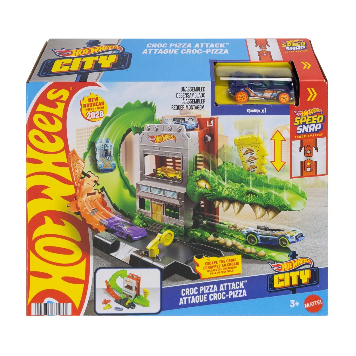 Hot Wheels City Croc Pizza Attack