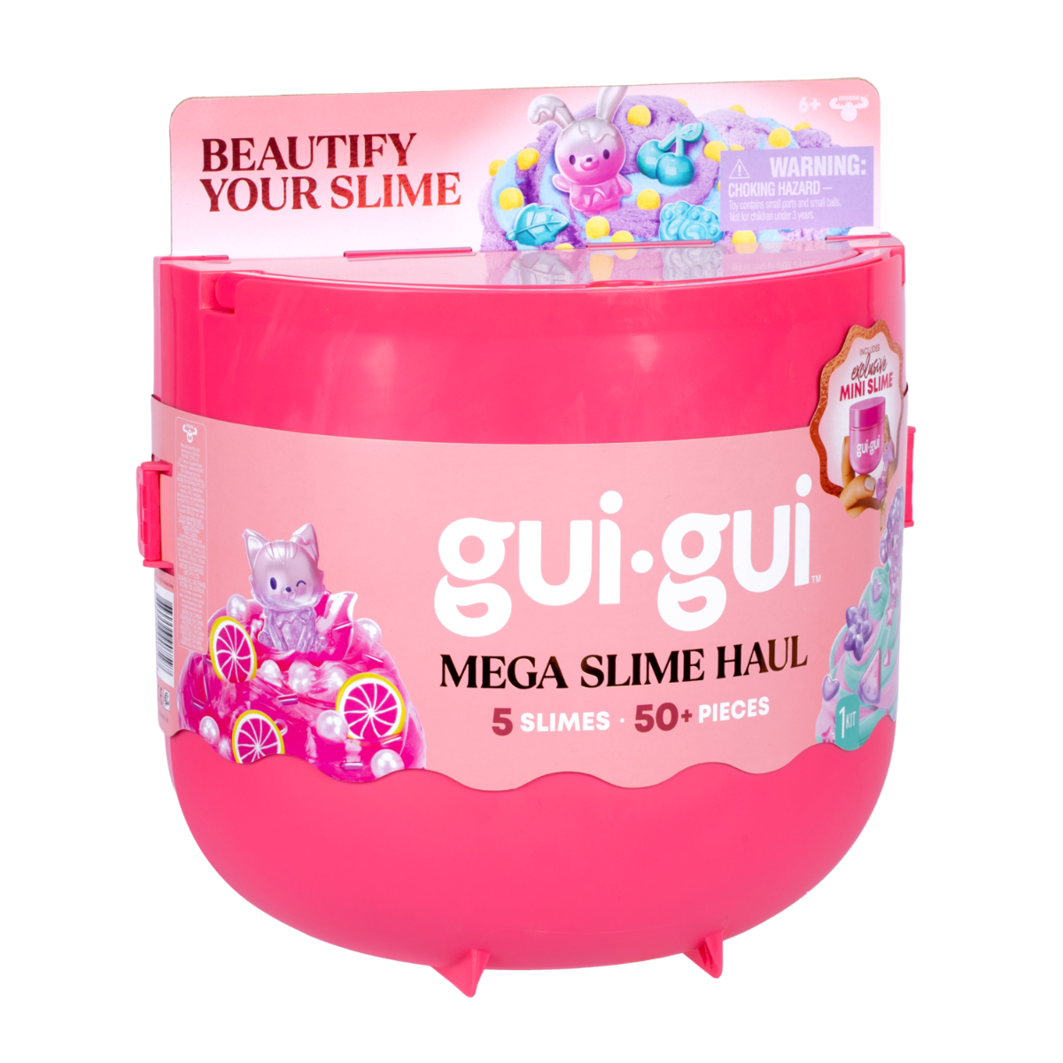 Gui Gui Mega Slime Haul - 50-Piece Premium Set with 4 Signature Slimes for Vibrant Creations & Elevated Finishes