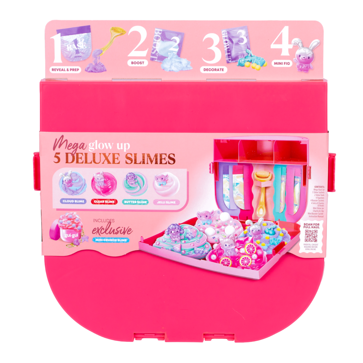 Gui Gui Mega Slime Haul - 50-Piece Premium Set with 4 Signature Slimes for Vibrant Creations & Elevated Finishes