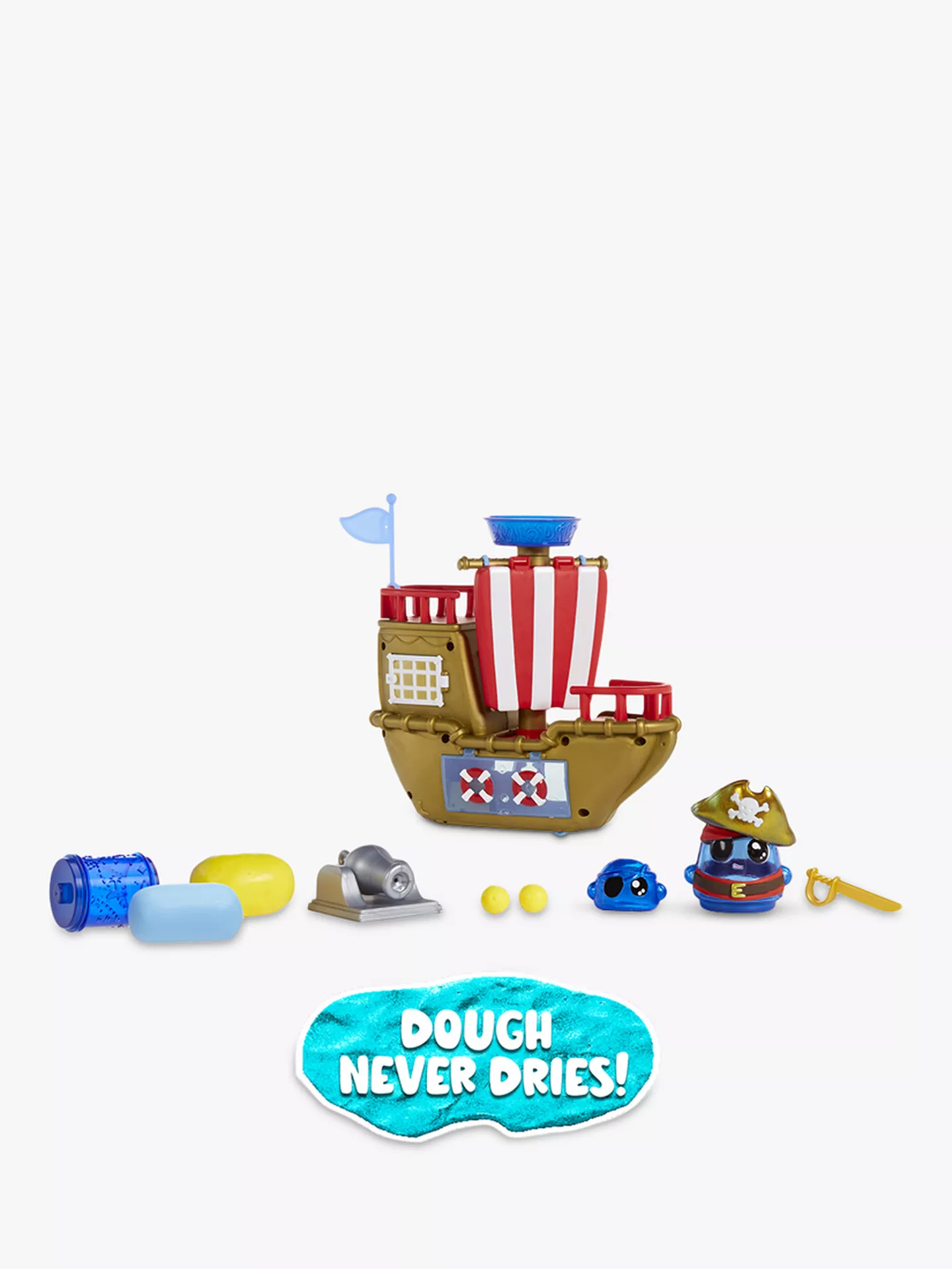 Dohkins Pirate Ship Modelling Dough Playset – Creative Pirate Adventure Set for Kids Ages 3+