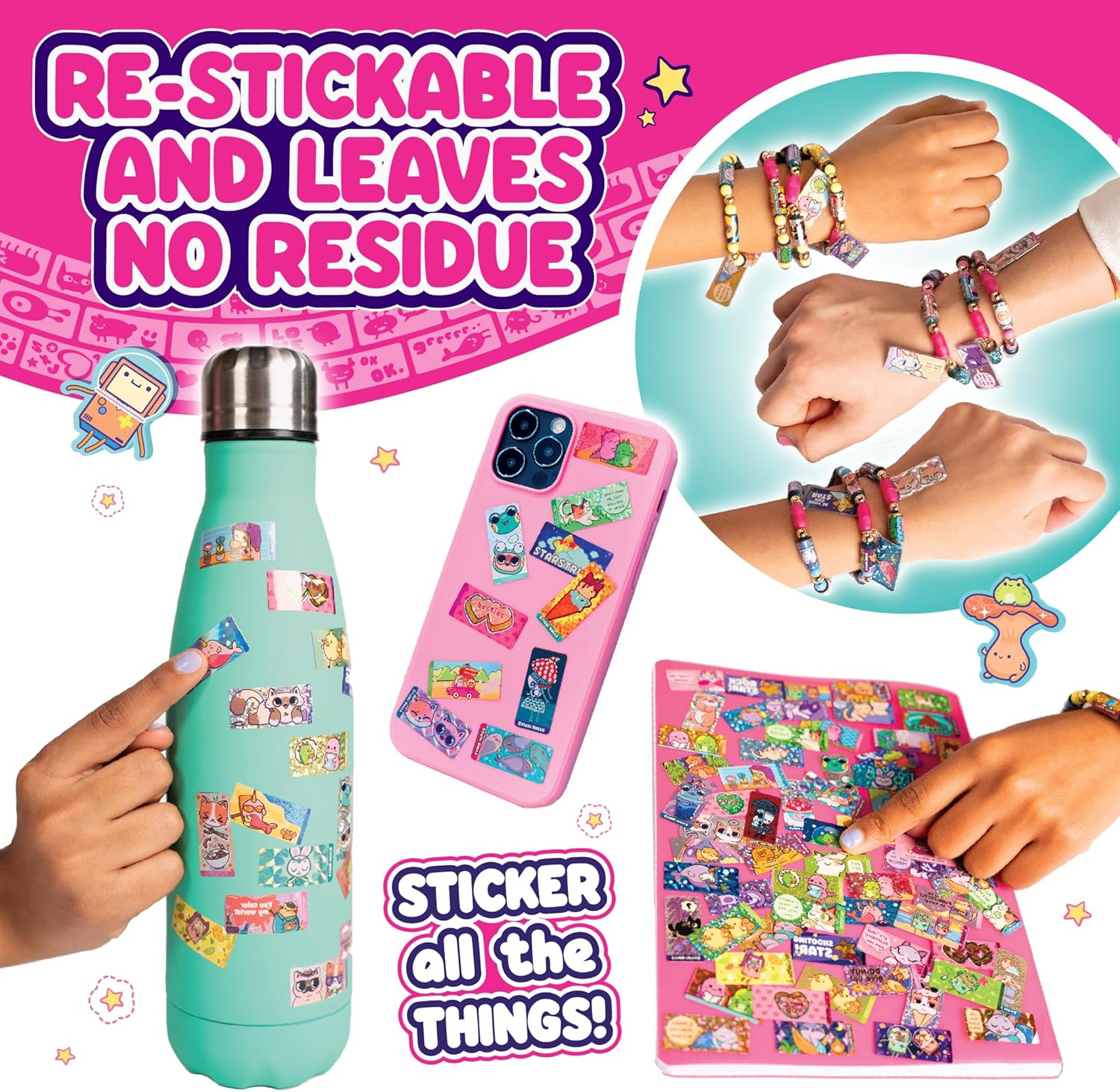 Sticki Rolls Sticki Book Pack – Volume 3 | Collect, Create & Share 120 Kawaii Stickers