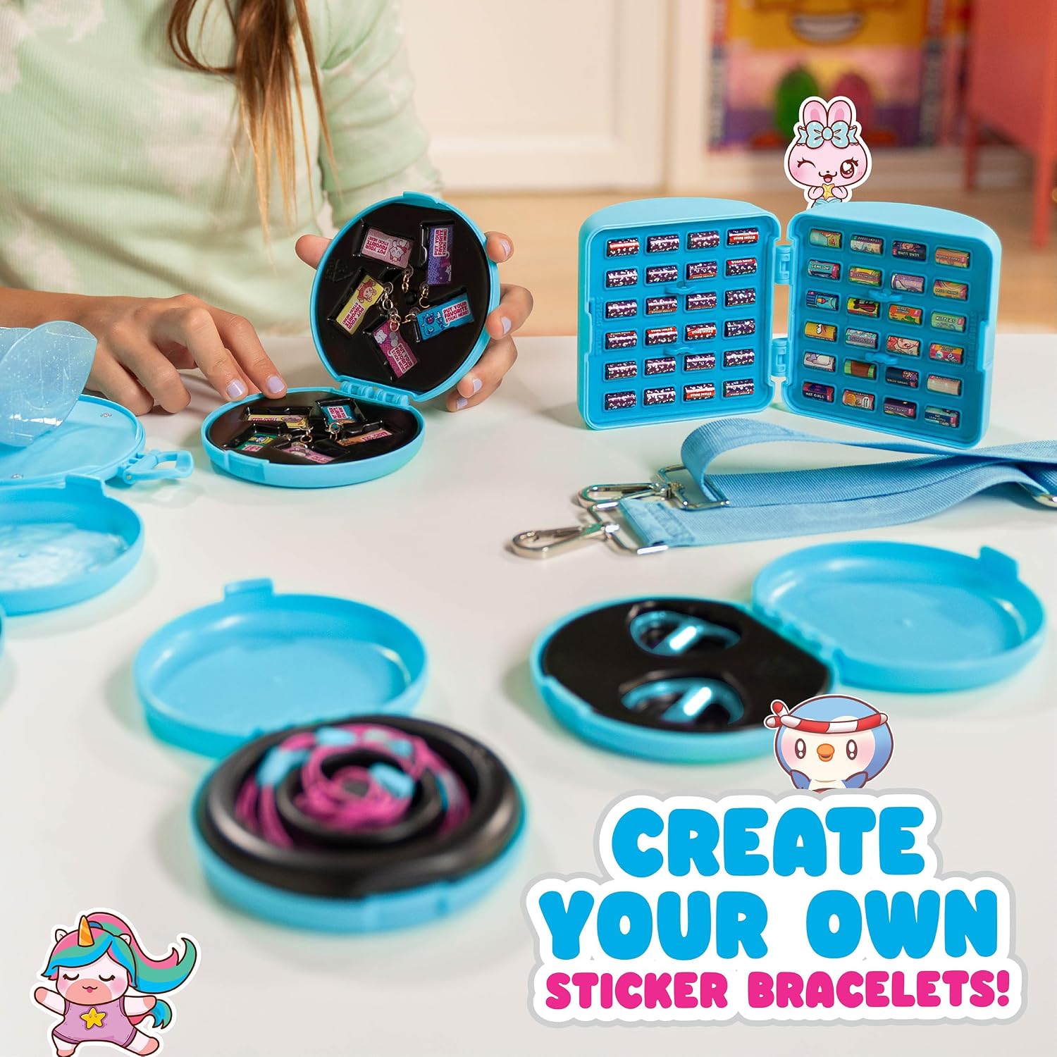 Sticki Rolls Sticki Rolluxe – Series 3 | Wearable Sticker Handbag & Jewellery Craft Kit