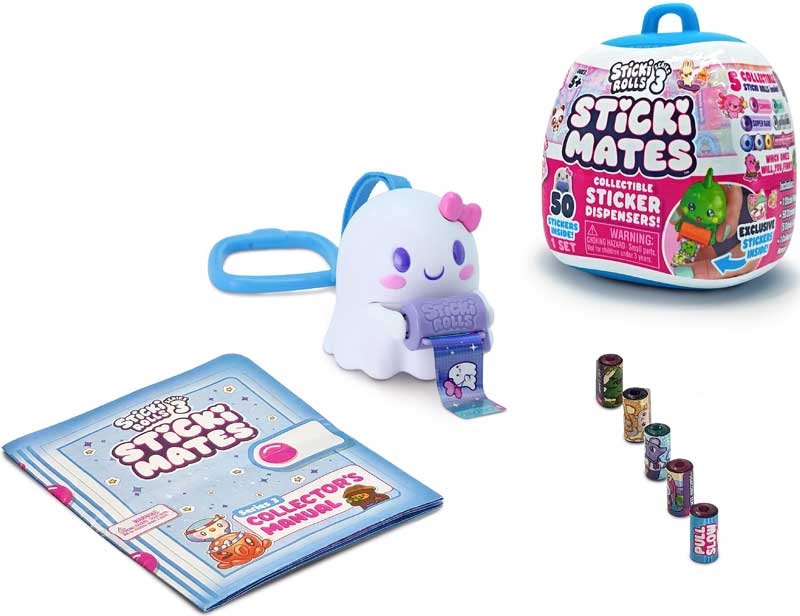 Sticki Rolls Sticki Mates – Series 3 Collectible Sticker Dispensers (Assorted)