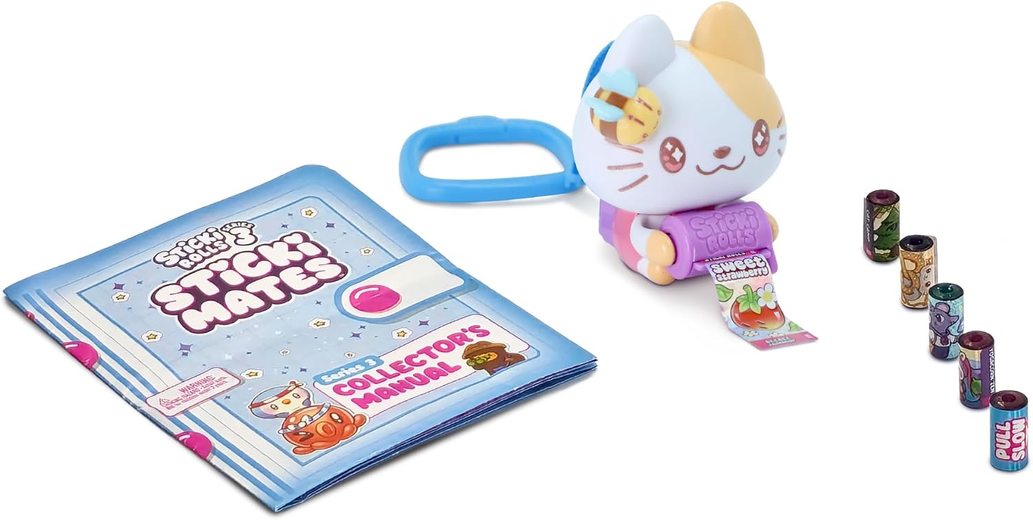Sticki Rolls Sticki Mates – Series 3 Collectible Sticker Dispensers (Assorted)