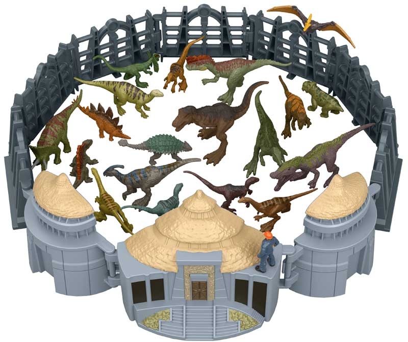 Jurassic World Minis Advent Calendar 2026 - 24 Days of Dinosaur Surprises for Christmas Gift with 19 Mini Figures & 4 Environment Pieces