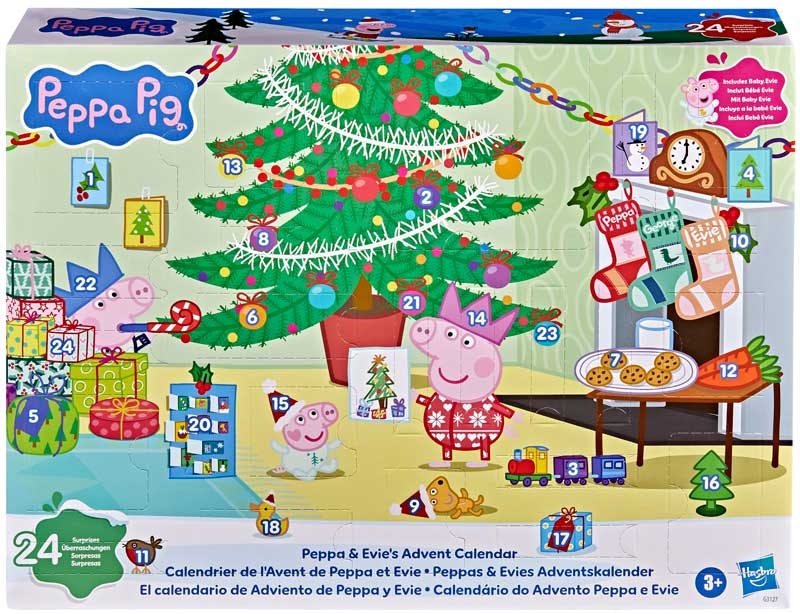 Peppa Pig Peppa & Evie's Advent Calendar – 24 Festive Surprises