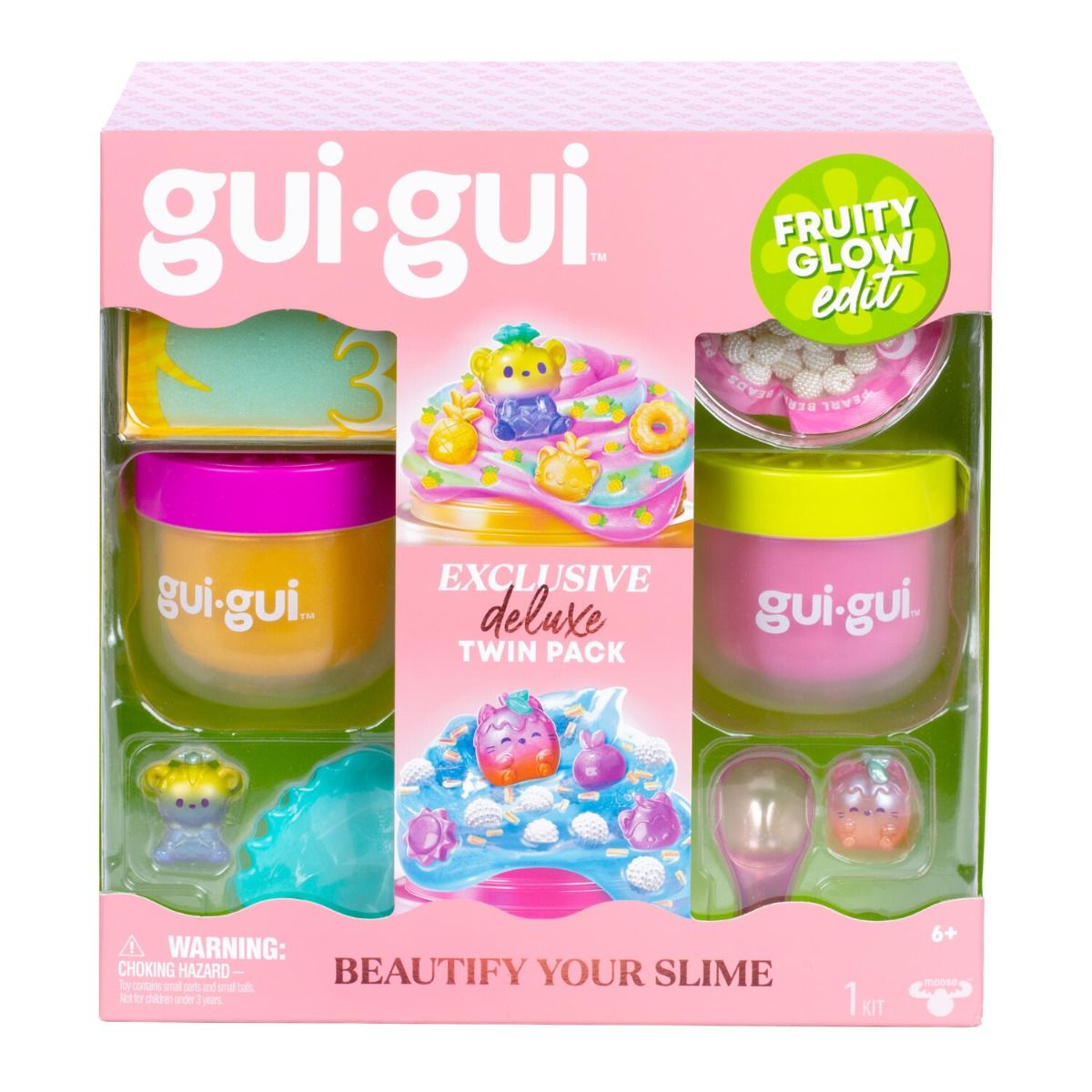 Gui Gui Slime Fruity Glow Deluxe Pack – Shimmer Duo Slime Kit