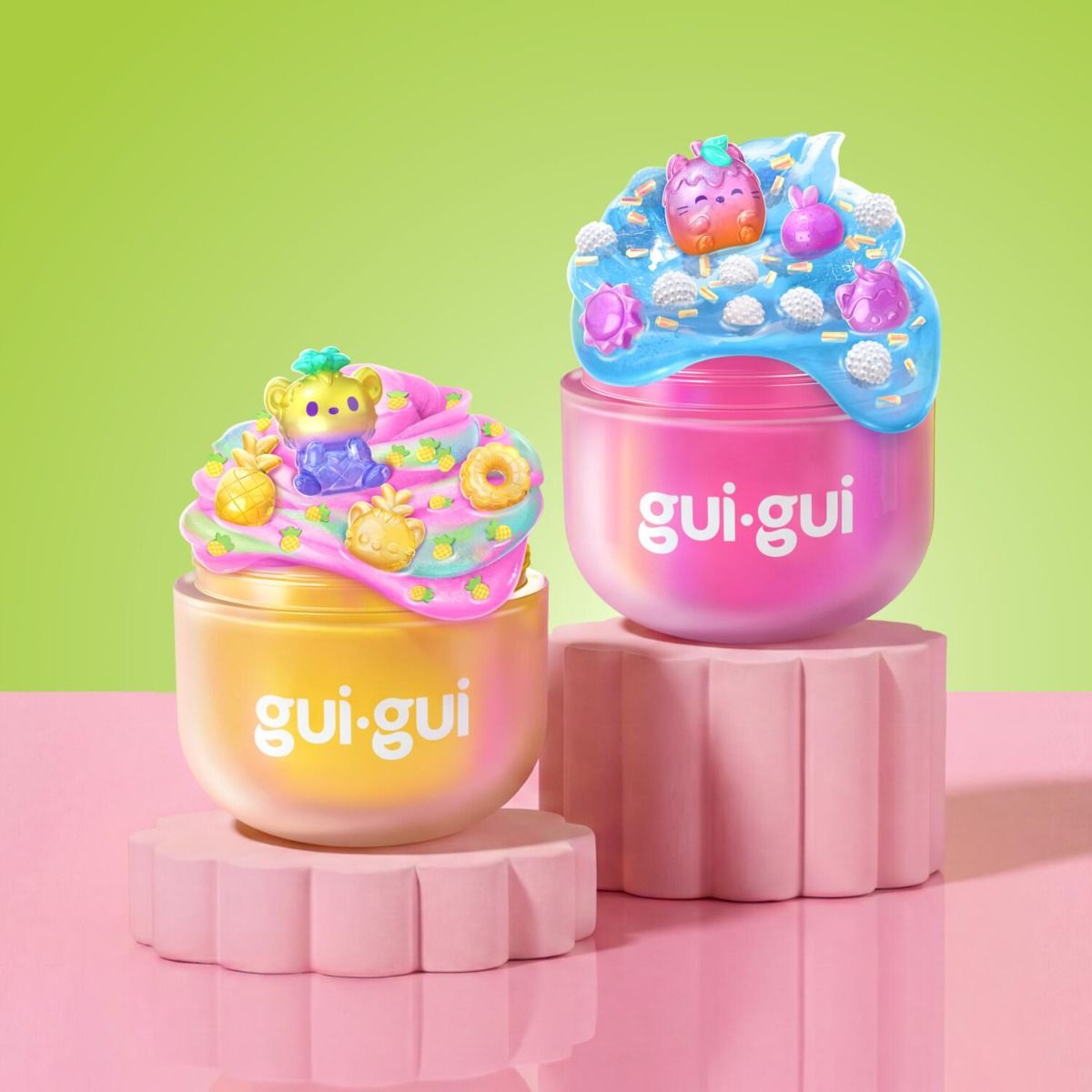 Gui Gui Slime Fruity Glow Deluxe Pack – Shimmer Duo Slime Kit