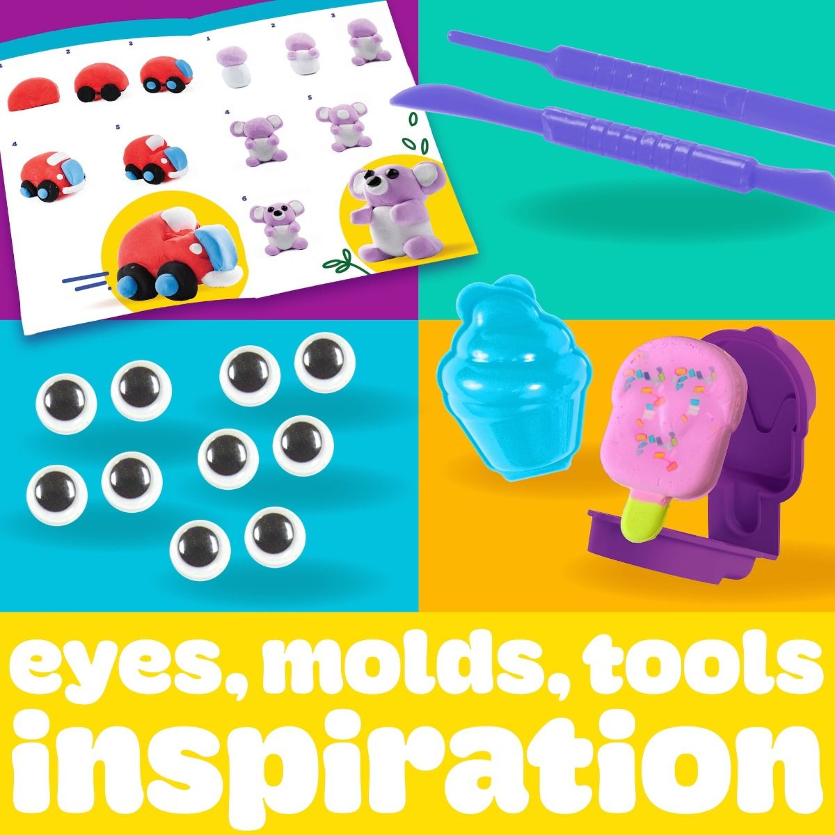 Play-Doh Air Dry Clay Variety Kit – 13 Colours Creative Craft Set
