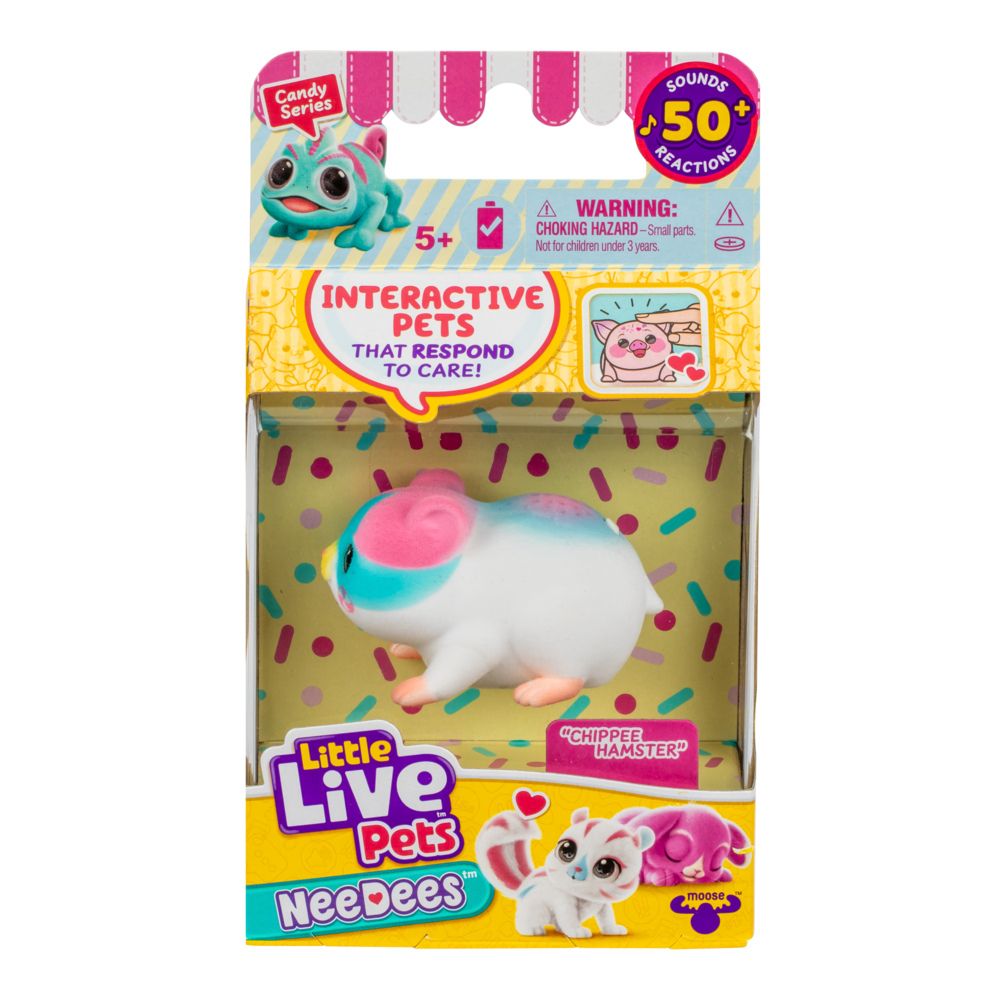 Little Live Pets NeeDees Candy Series – Interactive Wearable Pet Assortment