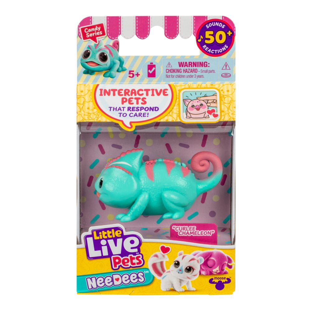 Little Live Pets NeeDees Candy Series – Interactive Wearable Pet Assortment