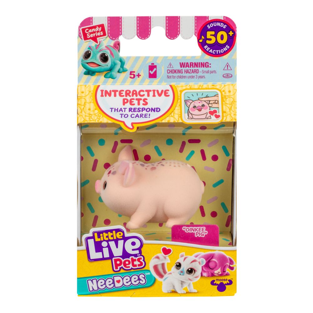 Little Live Pets NeeDees Candy Series – Interactive Wearable Pet Assortment