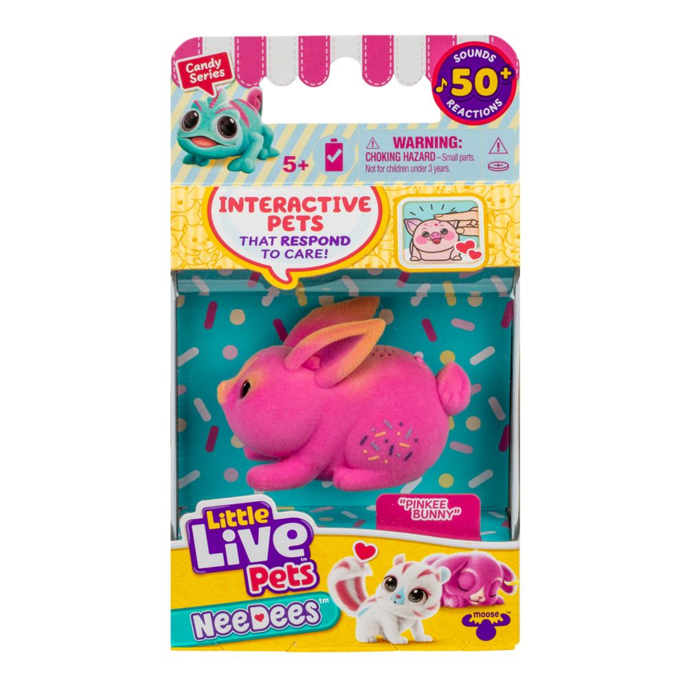 Little Live Pets NeeDees Candy Series – Interactive Wearable Pet Assortment