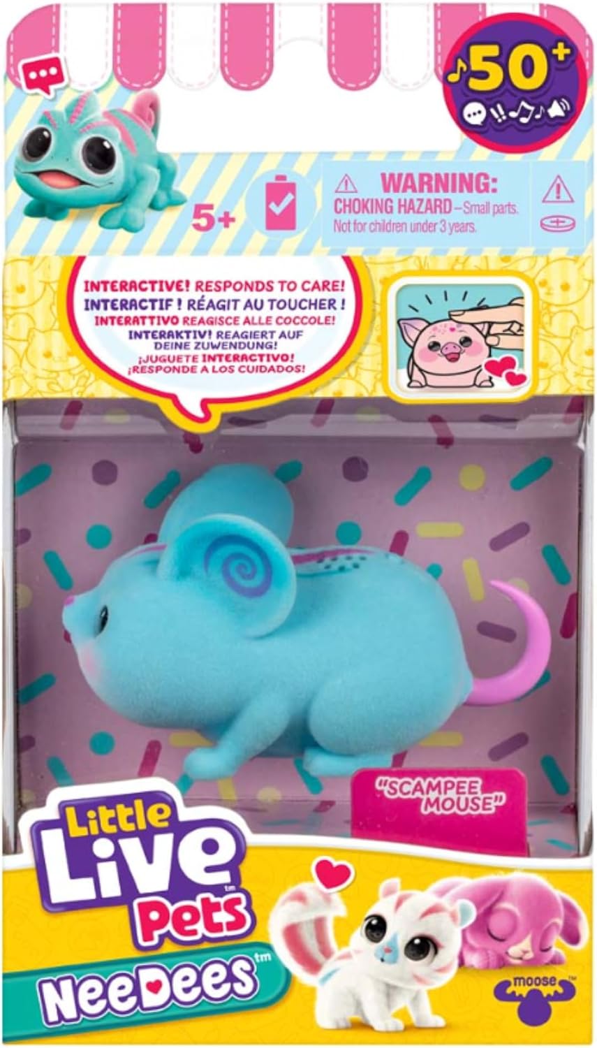 Little Live Pets NeeDees Candy Series – Interactive Wearable Pet Assortment